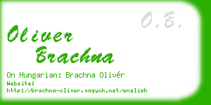 oliver brachna business card